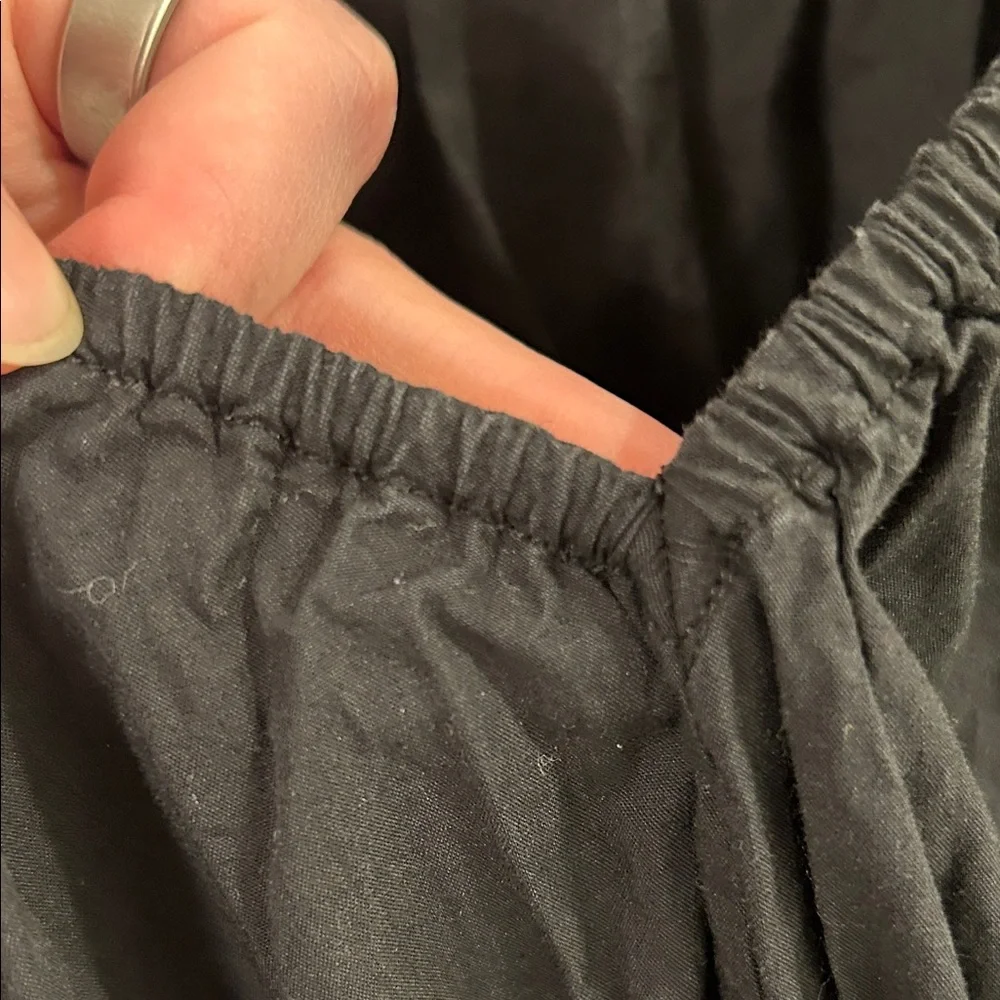 Madewell V neck balloon sleeve maxi Black Long Sleeve Dress - Picture 12 of 12